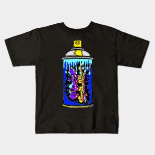 Graffiti Spray Can Art Spray paint by LowEndGraphics Kids T-Shirt